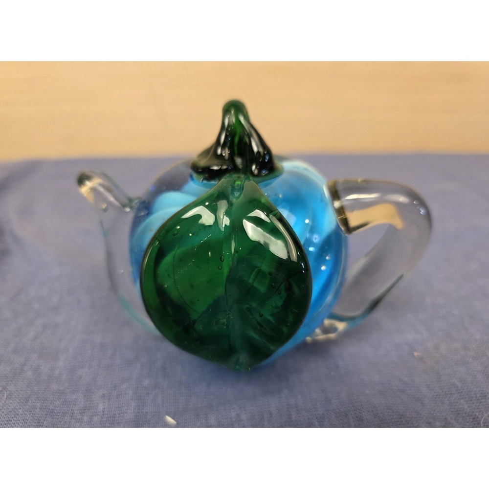 Hand Blown Venetian Glass Paperweight‎ Beautiful Teapot Very Rare.